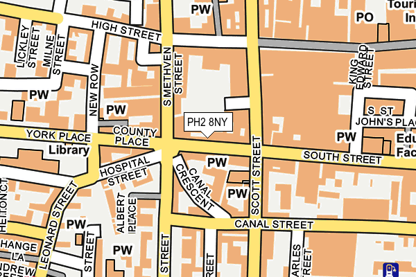 PH2 8NY map - OS OpenMap – Local (Ordnance Survey) PH2 8NY map - OS OpenMap – Local (Ordnance Survey)