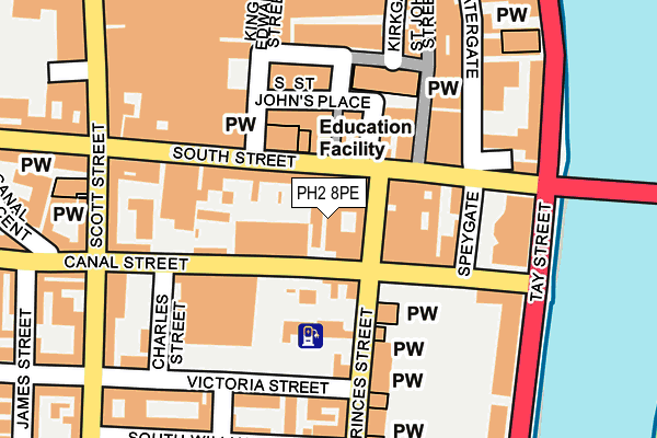 PH2 8PE map - OS OpenMap – Local (Ordnance Survey) PH2 8PE map - OS OpenMap – Local (Ordnance Survey)