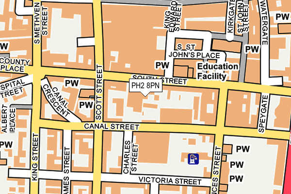 PH2 8PN map - OS OpenMap – Local (Ordnance Survey) PH2 8PN map - OS OpenMap – Local (Ordnance Survey)