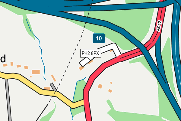 PH2 8PX map - OS OpenMap – Local (Ordnance Survey) PH2 8PX map - OS OpenMap – Local (Ordnance Survey)