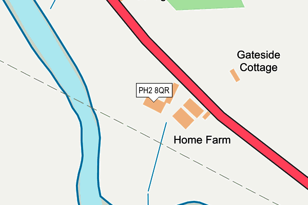 PH2 8QR map - OS OpenMap – Local (Ordnance Survey) PH2 8QR map - OS OpenMap – Local (Ordnance Survey)