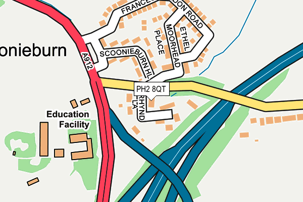 PH2 8QT map - OS OpenMap – Local (Ordnance Survey) PH2 8QT map - OS OpenMap – Local (Ordnance Survey)