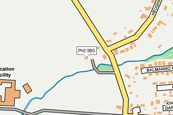 PH2 9BG map - OS OpenMap – Local (Ordnance Survey) PH2 9BG map - OS OpenMap – Local (Ordnance Survey)