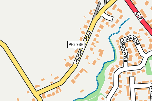 PH2 9BH map - OS OpenMap – Local (Ordnance Survey) PH2 9BH map - OS OpenMap – Local (Ordnance Survey)