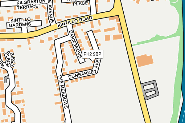 PH2 9BP map - OS OpenMap – Local (Ordnance Survey) PH2 9BP map - OS OpenMap – Local (Ordnance Survey)