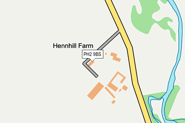 PH2 9BS map - OS OpenMap – Local (Ordnance Survey) PH2 9BS map - OS OpenMap – Local (Ordnance Survey)