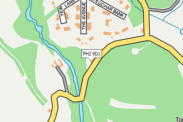 PH2 9DJ map - OS OpenMap – Local (Ordnance Survey) PH2 9DJ map - OS OpenMap – Local (Ordnance Survey)