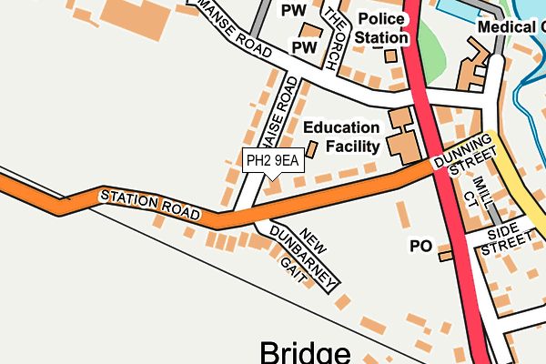 PH2 9EA map - OS OpenMap – Local (Ordnance Survey) PH2 9EA map - OS OpenMap – Local (Ordnance Survey)