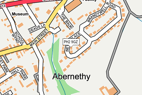PH2 9GZ map - OS OpenMap – Local (Ordnance Survey) PH2 9GZ map - OS OpenMap – Local (Ordnance Survey)