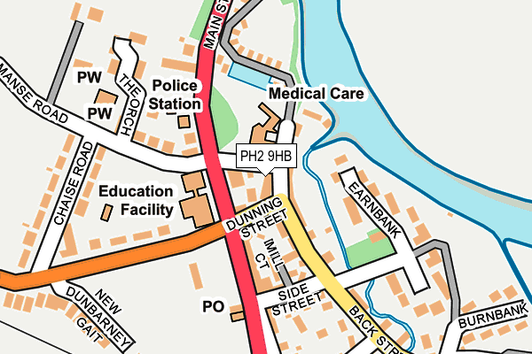 PH2 9HB map - OS OpenMap – Local (Ordnance Survey) PH2 9HB map - OS OpenMap – Local (Ordnance Survey)