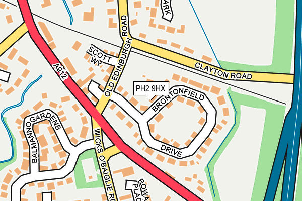 PH2 9HX map - OS OpenMap – Local (Ordnance Survey) PH2 9HX map - OS OpenMap – Local (Ordnance Survey)
