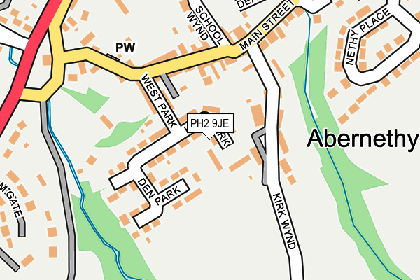 PH2 9JE map - OS OpenMap – Local (Ordnance Survey) PH2 9JE map - OS OpenMap – Local (Ordnance Survey)