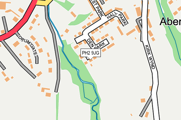 PH2 9JG map - OS OpenMap – Local (Ordnance Survey) PH2 9JG map - OS OpenMap – Local (Ordnance Survey)