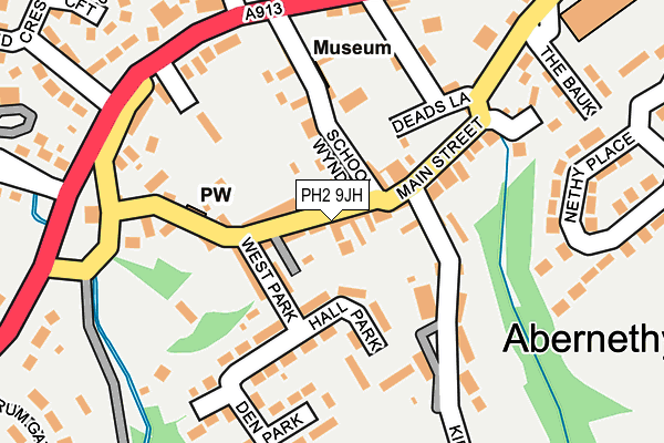 PH2 9JH map - OS OpenMap – Local (Ordnance Survey) PH2 9JH map - OS OpenMap – Local (Ordnance Survey)