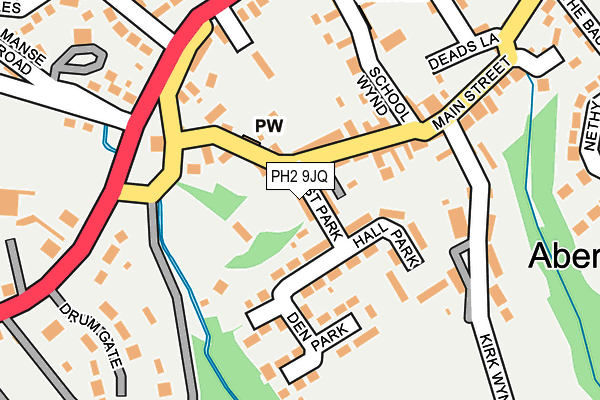 PH2 9JQ map - OS OpenMap – Local (Ordnance Survey) PH2 9JQ map - OS OpenMap – Local (Ordnance Survey)