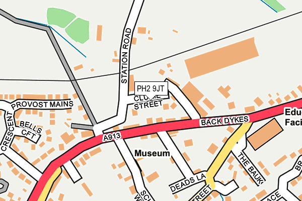 PH2 9JT map - OS OpenMap – Local (Ordnance Survey) PH2 9JT map - OS OpenMap – Local (Ordnance Survey)