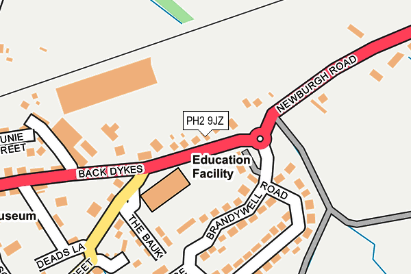 PH2 9JZ map - OS OpenMap – Local (Ordnance Survey) PH2 9JZ map - OS OpenMap – Local (Ordnance Survey)