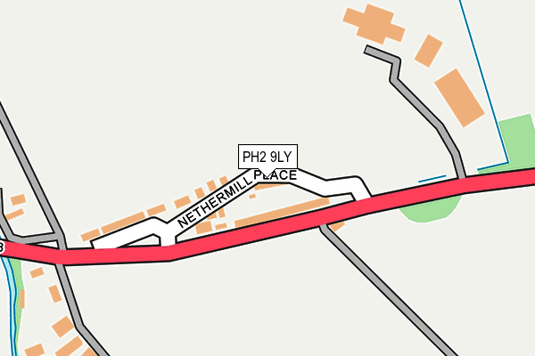 PH2 9LY map - OS OpenMap – Local (Ordnance Survey) PH2 9LY map - OS OpenMap – Local (Ordnance Survey)