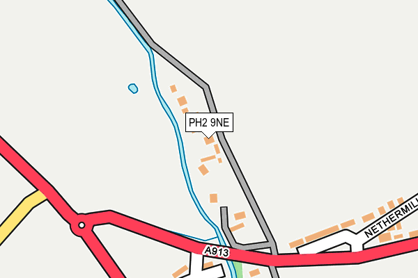 PH2 9NE map - OS OpenMap – Local (Ordnance Survey) PH2 9NE map - OS OpenMap – Local (Ordnance Survey)