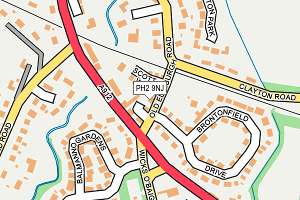 PH2 9NJ map - OS OpenMap – Local (Ordnance Survey) PH2 9NJ map - OS OpenMap – Local (Ordnance Survey)