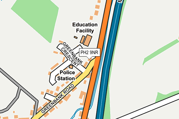 PH2 9NR map - OS OpenMap – Local (Ordnance Survey) PH2 9NR map - OS OpenMap – Local (Ordnance Survey)