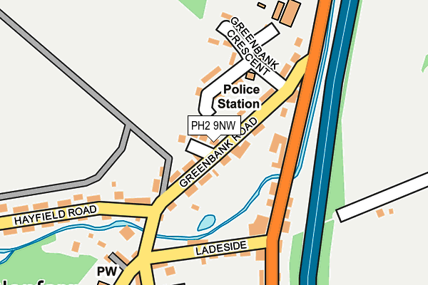 PH2 9NW map - OS OpenMap – Local (Ordnance Survey) PH2 9NW map - OS OpenMap – Local (Ordnance Survey)