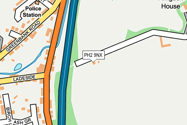 PH2 9NX map - OS OpenMap – Local (Ordnance Survey) PH2 9NX map - OS OpenMap – Local (Ordnance Survey)