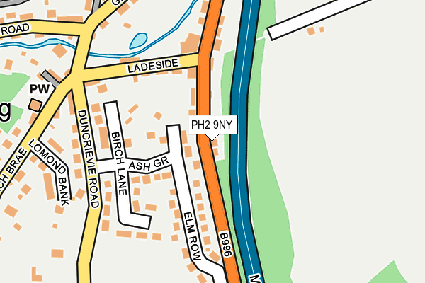 PH2 9NY map - OS OpenMap – Local (Ordnance Survey) PH2 9NY map - OS OpenMap – Local (Ordnance Survey)