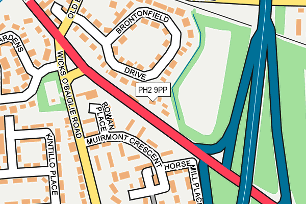 PH2 9PP map - OS OpenMap – Local (Ordnance Survey) PH2 9PP map - OS OpenMap – Local (Ordnance Survey)