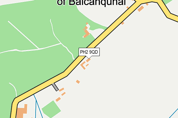 PH2 9QD map - OS OpenMap – Local (Ordnance Survey) PH2 9QD map - OS OpenMap – Local (Ordnance Survey)