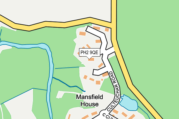 PH2 9QE map - OS OpenMap – Local (Ordnance Survey) PH2 9QE map - OS OpenMap – Local (Ordnance Survey)
