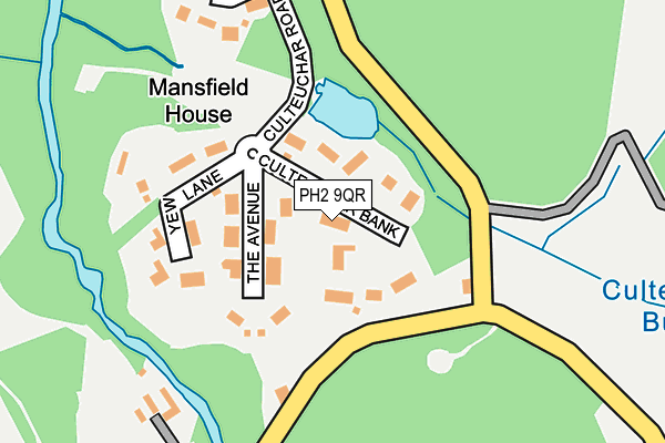 PH2 9QR map - OS OpenMap – Local (Ordnance Survey) PH2 9QR map - OS OpenMap – Local (Ordnance Survey)