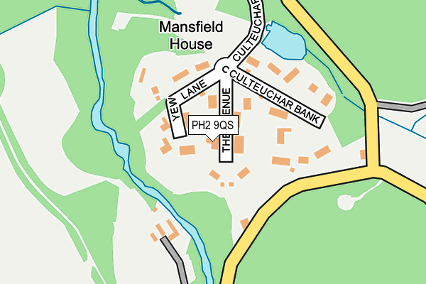 PH2 9QS map - OS OpenMap – Local (Ordnance Survey) PH2 9QS map - OS OpenMap – Local (Ordnance Survey)