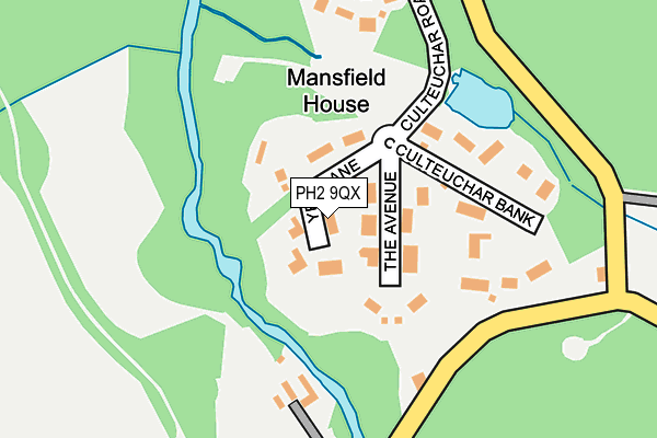 PH2 9QX map - OS OpenMap – Local (Ordnance Survey) PH2 9QX map - OS OpenMap – Local (Ordnance Survey)