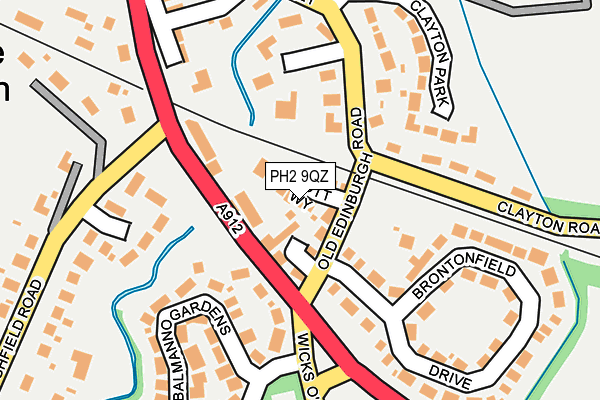 PH2 9QZ map - OS OpenMap – Local (Ordnance Survey) PH2 9QZ map - OS OpenMap – Local (Ordnance Survey)