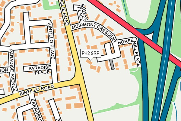PH2 9RP map - OS OpenMap – Local (Ordnance Survey) PH2 9RP map - OS OpenMap – Local (Ordnance Survey)
