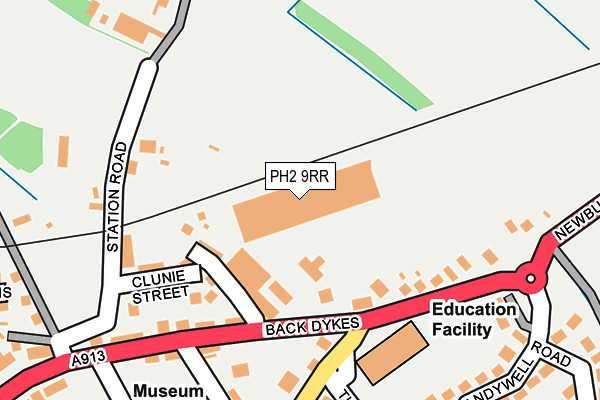 PH2 9RR map - OS OpenMap – Local (Ordnance Survey) PH2 9RR map - OS OpenMap – Local (Ordnance Survey)