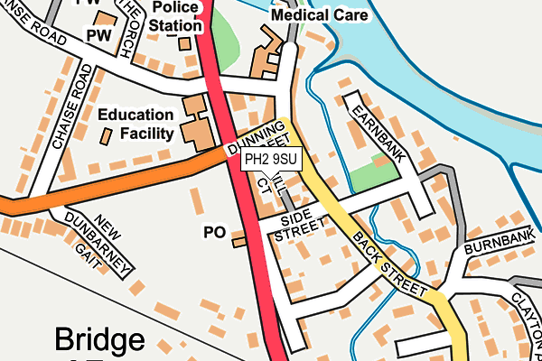 PH2 9SU map - OS OpenMap – Local (Ordnance Survey) PH2 9SU map - OS OpenMap – Local (Ordnance Survey)