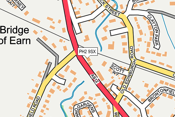 PH2 9SX map - OS OpenMap – Local (Ordnance Survey) PH2 9SX map - OS OpenMap – Local (Ordnance Survey)
