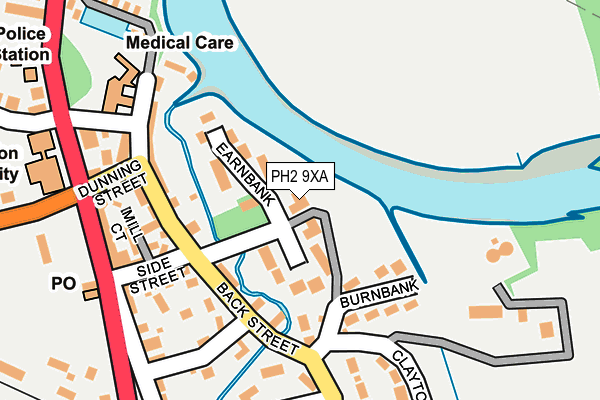 PH2 9XA map - OS OpenMap – Local (Ordnance Survey) PH2 9XA map - OS OpenMap – Local (Ordnance Survey)