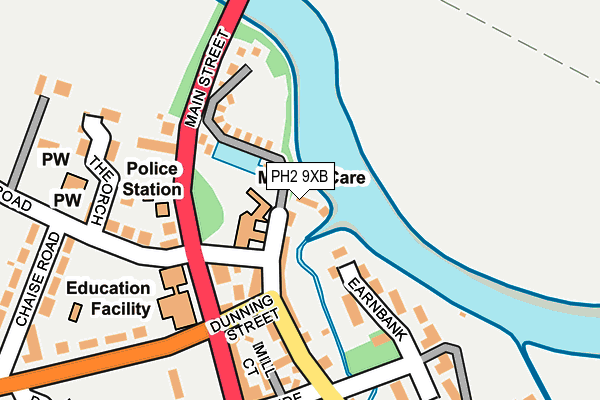 PH2 9XB map - OS OpenMap – Local (Ordnance Survey) PH2 9XB map - OS OpenMap – Local (Ordnance Survey)