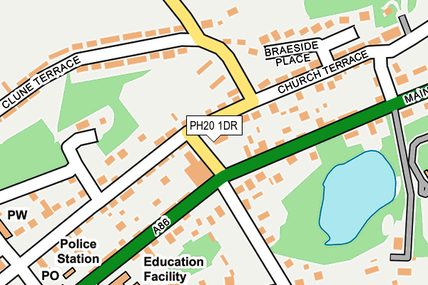 PH20 1DR map - OS OpenMap – Local (Ordnance Survey) PH20 1DR map - OS OpenMap – Local (Ordnance Survey)