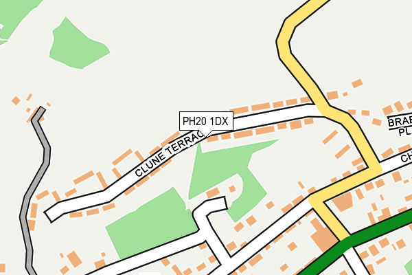 PH20 1DX map - OS OpenMap – Local (Ordnance Survey) PH20 1DX map - OS OpenMap – Local (Ordnance Survey)