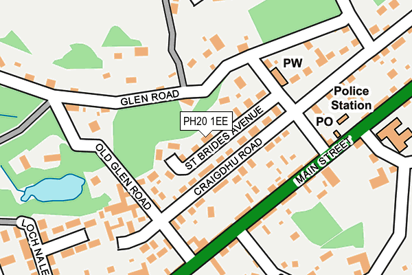PH20 1EE map - OS OpenMap – Local (Ordnance Survey) PH20 1EE map - OS OpenMap – Local (Ordnance Survey)