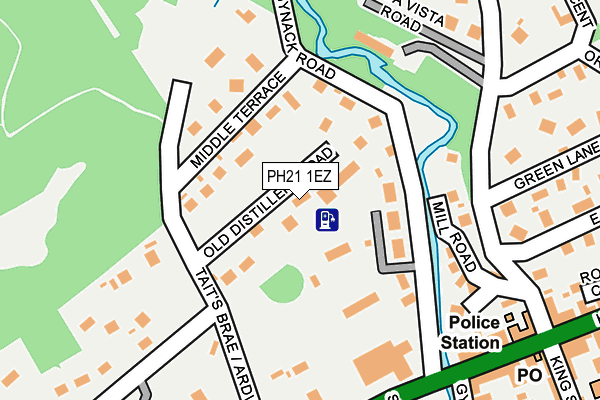 PH21 1EZ map - OS OpenMap – Local (Ordnance Survey)