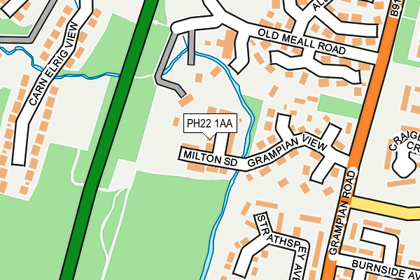 PH22 1AA map - OS OpenMap – Local (Ordnance Survey) PH22 1AA map - OS OpenMap – Local (Ordnance Survey)