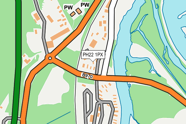 PH22 1PX map - OS OpenMap – Local (Ordnance Survey) PH22 1PX map - OS OpenMap – Local (Ordnance Survey)