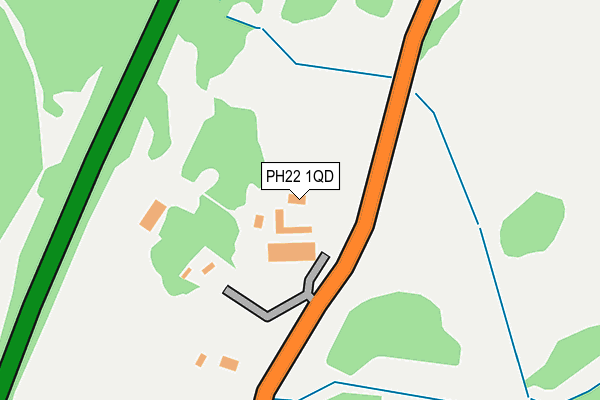 PH22 1QD map - OS OpenMap – Local (Ordnance Survey) PH22 1QD map - OS OpenMap – Local (Ordnance Survey)