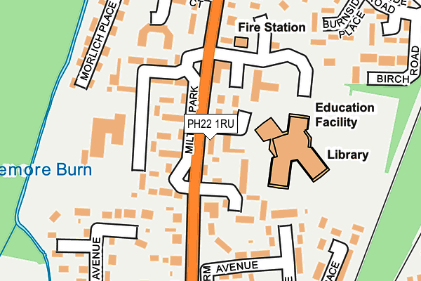 PH22 1RU map - OS OpenMap – Local (Ordnance Survey) PH22 1RU map - OS OpenMap – Local (Ordnance Survey)