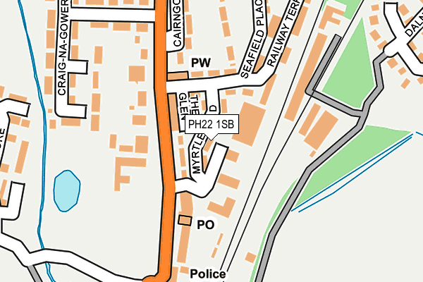 PH22 1SB map - OS OpenMap – Local (Ordnance Survey) PH22 1SB map - OS OpenMap – Local (Ordnance Survey)